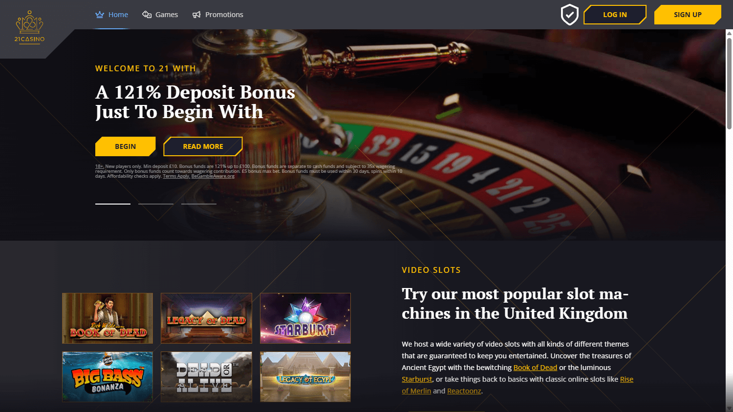 21 Casino Desktop screenshot